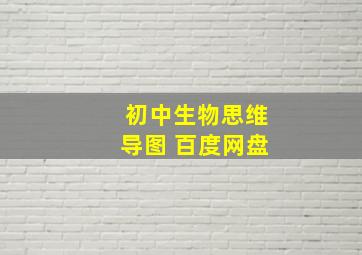 初中生物思维导图 百度网盘